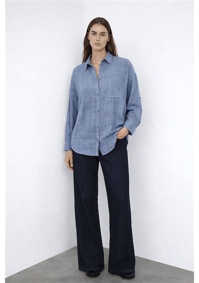 Fashion Friends Bayan Gömlek 26y0245k1 İndigo
