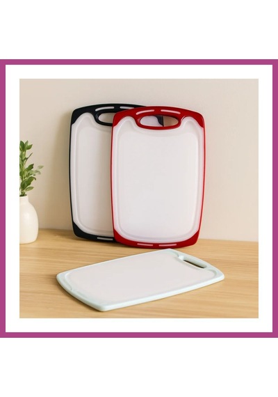 Gees Global Kesim Panosu 31x20 Cm - Plastik, Kaymaz Silikon Kenarlı, 10 Mm Gbzs Çok Renkli