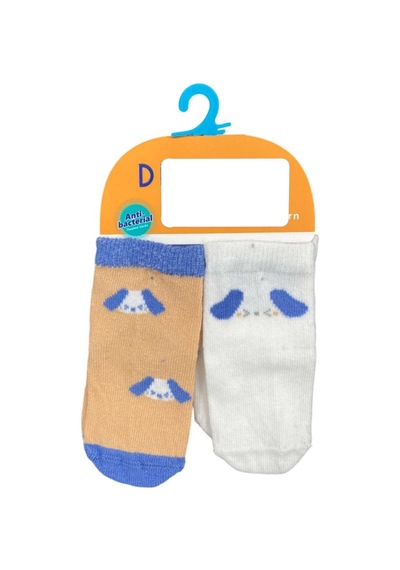 Defne Baby 2'li Bebek Çorabı E004-24 Beyaz