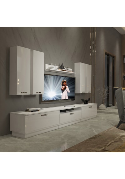 Decoraktiv Trendstyle 8d Slm Tv Ünitesi Tv Sehpası Beyaz