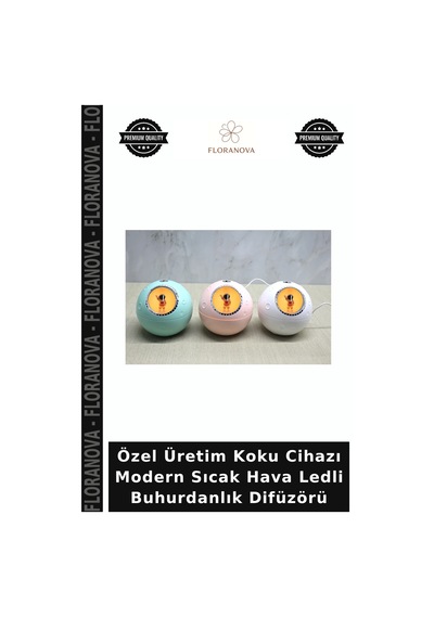 Özel Üretim Koku Cihazı Modern Sıcak Hava Ledli Buhurdanlık Difüzörü Çok Renkli