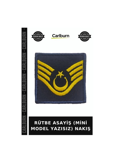 Rütbe Asayiş Mini Model Yazısız Nakış Modern Aksesuar Fonksiyonel Parça Nakışlı İşaret