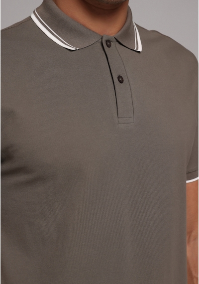 Colin's Colins Regular Fit Polo Yaka Düz Erkek Yeşil Kısa Kol Tişört Cl1080027 Q1.v2 Kha Haki