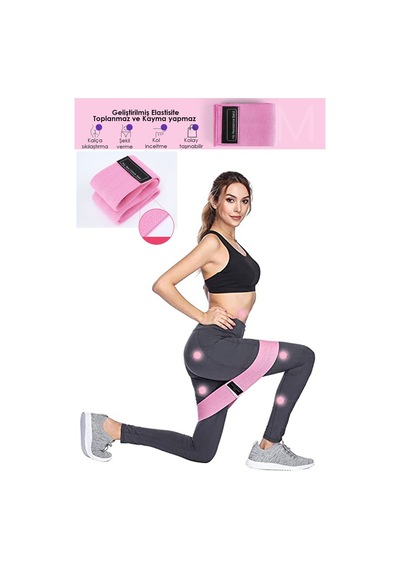 Technojet Squat Bant Pilates Fitness Spor Kalça Egzersiz Direnç B