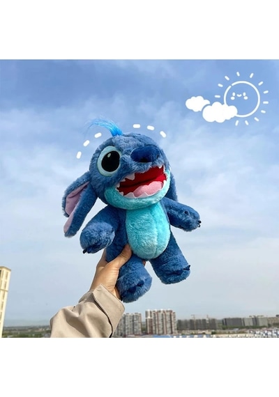 Disney Stitch Peluş Oyuncak Film Temalı Lilo & Stitch Koleksiyon 30 Cm Mavi
