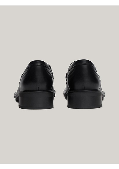 Tommy Hilfiger Kadın Deri Loafer Ayakkabı Fw0fw08029bds Siyah