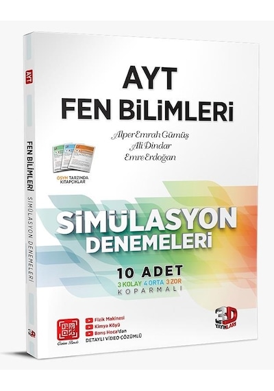 3D Yayınları Ayt Fen Bilimleri Deneme 2023