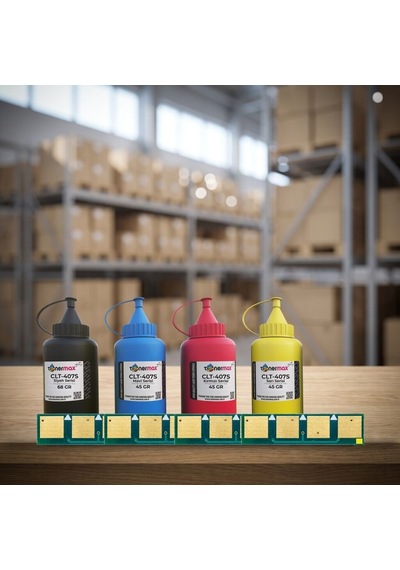 Samsung Uyumlu Clt-407s Toner Tozu + Çip Takım / Clp-320 / Clp-325 / Clx-3185 / Clt-k407s / Clt-c407s / Clt-m407s / Clt-y407s