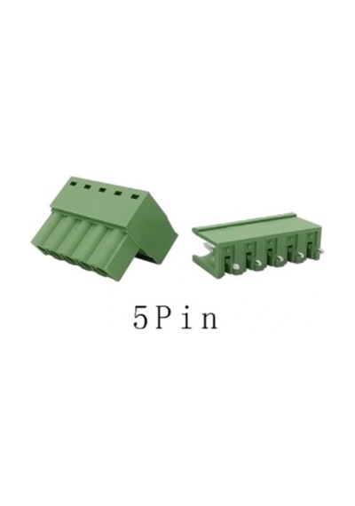 5 Pin 5.08mm Geçmeli 90c Takım Klemens