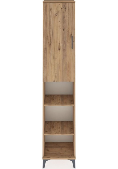 Arges Dolap 5 Raflı Tek Kapaklı 44x30x221 Çam-çam Çam