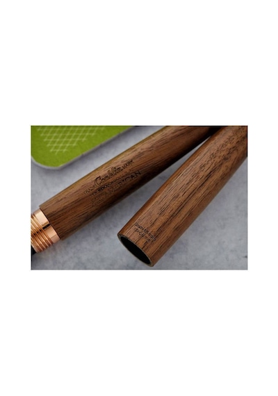 Conklin All American Golden Walnut Rose Gold Limited Edition Dolma Kalem M Uç 165-Koyu Yeşil