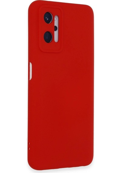 Realme 9i 4g Kılıf Nano İçi Kadife Silikon - Kırmızı -