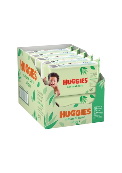 Huggies Natural Care Yenidoğan Islak Bebek Havlusu 56 Yaprak 24'lü Set