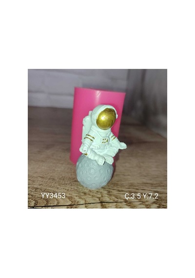 Yy3453-ayda Meditasyon Yapan Astronot 7.2cm, Yy3453, Silikon Kali
