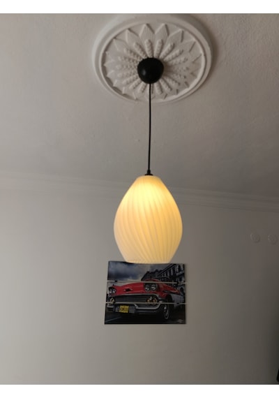 Laaysa 3d Desıgn Spıral Bohem Beyaz Sarkıt Avize Modern Tasarım Yatak Odası Salon Yemek Odası Beyaz