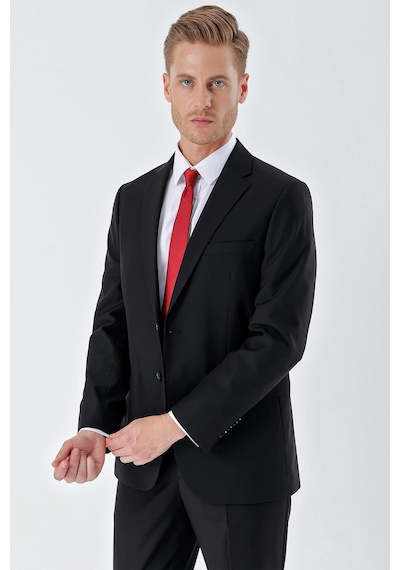 İmza Siyah Gabardin Mono Yaka 6 Drop Comfort Fit Rahat Kesim Basic Takım Elbise 1001245010 Siyah İmza Siyah Gabardin Mono Yaka 6 Drop Comfort Fit Rahat Kesim Basic Takım Elbise 1001245010 Siyah