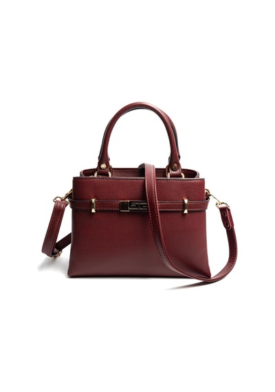 Silver Polo Sp1149 Kadın El Çantası Düz Bordo-bordo