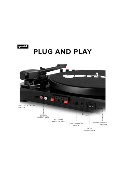 Tt-900 Bluetooth Stereo Turntable Paket Siyah