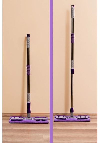 Stella Mandallı Mikrofiber Mop Mor