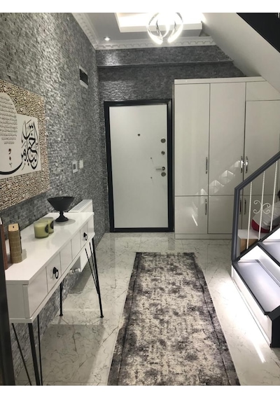 Füme Traverten Patlatma Mermer Doğal Taş Duvar Kaplama