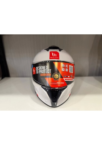 Mt Helmets Targo S Solid Kask Parlak Beyaz S-