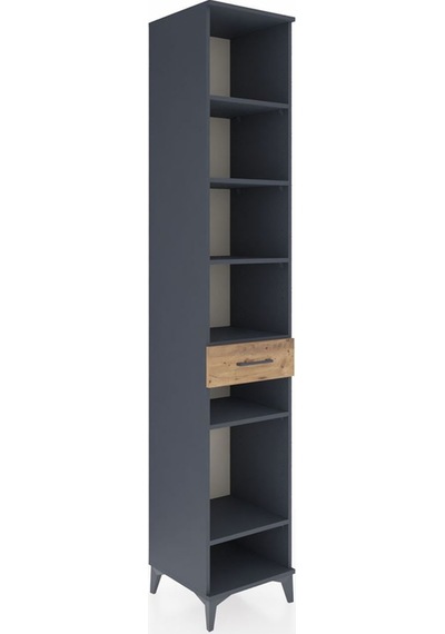 Hyperion Dolap 6 Raflı Tek Çekmeceli 44x44x243 Antrasit-çam Antrasit Hyperion Dolap 6 Raflı Tek Çekmeceli 44x44x243 Antrasit-çam Antrasit