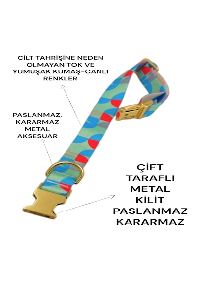 Caramelos Köpek Tasması-küçük Irk Ve Orta Irk İsimli Tasma 21 Çok Renkli