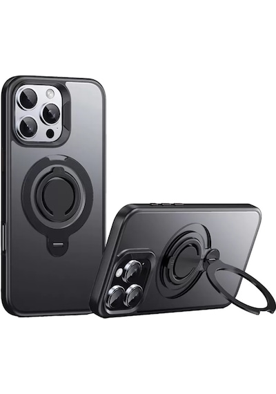 Joko Apple İphone 16 Pro Avatar 360 Dönen Magsafe Kapak - Siyah