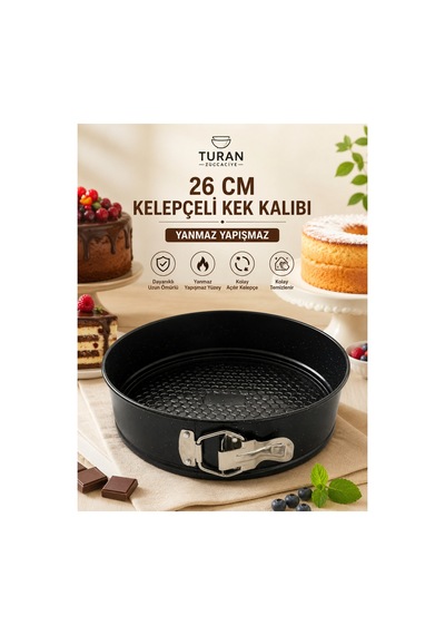 Kelepçeli Kek Kalıbı Siyah