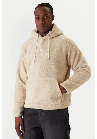 Jack & Jones Jcoflare Teddy Erkek Sweatshirt Bej