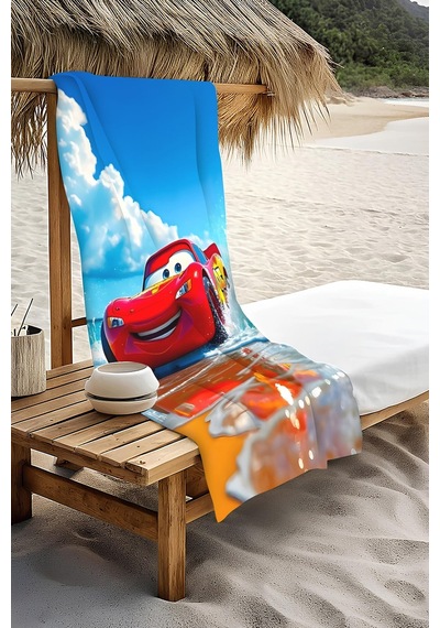 Dijital Baskı Plaj Deniz Havlusu 80 X 160 Cm Peştamal Hvl0246 Renkli
