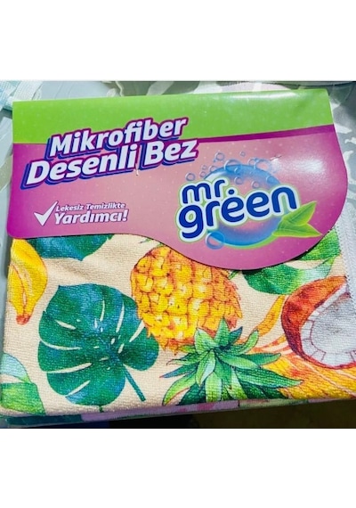 Mr. Green Mikrofiber Desenli Bez Karışık