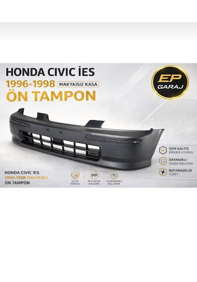 Honda Cıvıc İes 1996 1998 Makyajsız Kasa Ön Tampon Euro Civic Uyumlu Değildir