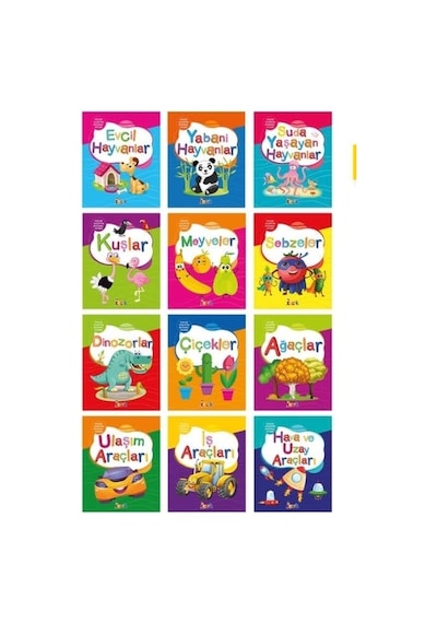 Bıcırık Yayınları Küçük Kaşif'İn Boyama Kitabı (12 Kitap)