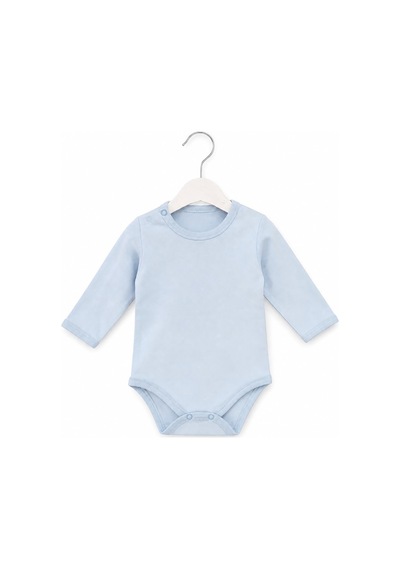 H&c Coolboy H&c Uzun Kollu Omuz Çıtçıtlı Bebek Body %100 Pamuk Mavi