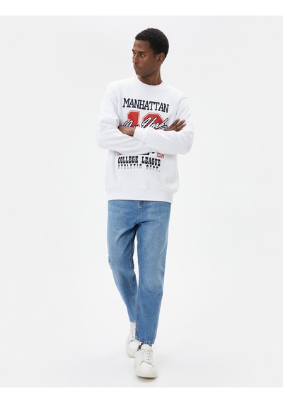 Koton Loose Fit Bol Kot Pantolon - Steve Jean Açık İndigo 4wam40404nd 4wam40404nd600 Açık İndigo Koton Loose Fit Bol Kot Pantolon - Steve Jean Açık İndigo 4wam40404nd 4wam40404nd600 Açık İndigo