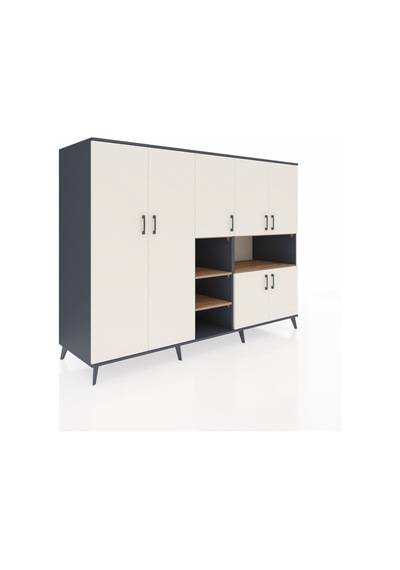 Kronos Dolap 13 Raflı 7 Kapaklı 220x59x163 Antrasit-aytaşı/çam Aytası/atlas Çam - Antrasıt Kronos Dolap 13 Raflı 7 Kapaklı 220x59x163 Antrasit-aytaşı/çam Aytası/atlas Çam - Antrasıt