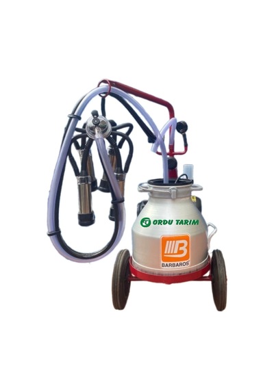 Bartech C20 Yağlı Sistem Tek Sağım 20 Lt Alüminyum Güğüm Süt Sağım Makinası