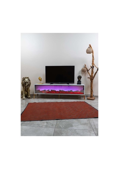 Leon Şömineli Tv Ünitesi 170 X 30 Beyaz Beyaz Leon Şömineli Tv Ünitesi 170 X 30 Beyaz Beyaz