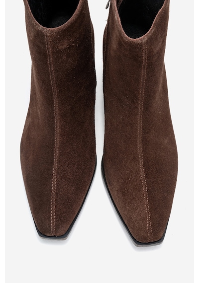Luvishoes Luvi Shoes Lexıa Kahverengi Süet Hakiki Deri Kadın Western Bot Kahverengi