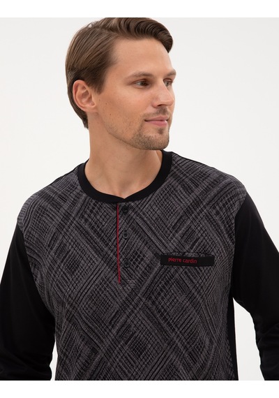 Pierre Cardin Erkek Siyah Pijama Takım 50322640-001 Siyah