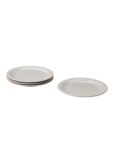 16 Parça Sandskädda Yemek Takımı 4 Kişilik Meridyendukkan Toprak Ton Bej Renk Rustik Set-stoneware