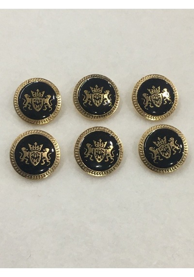 Trençkot Ve Kaban Düğmesi Metal 6 Lı Set / Çift Aslan Modeli