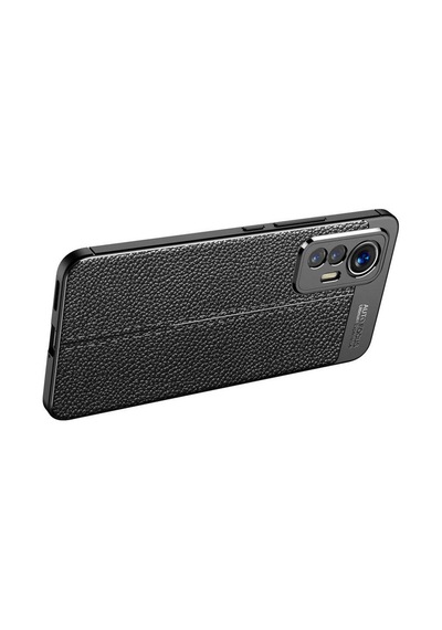 Xiaomi Mi 12 Lite Kilif Zore Niss Deri Desenli Silikon Kilif 559808065