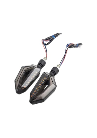 Motosiklet Led Kayar Sinyal Takımı Karbon Universal