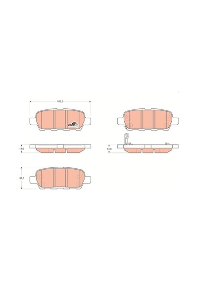 Nissan Qashqai X-trail Arka Fren Balatası 2006-2013
