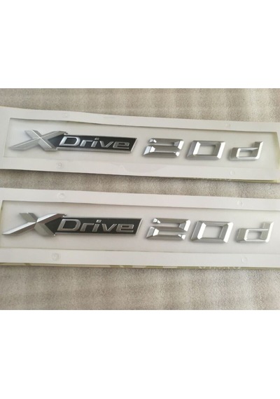 Bmw Uyumlu Xdrive 20d Bagaj Yazısı Seti 2'li