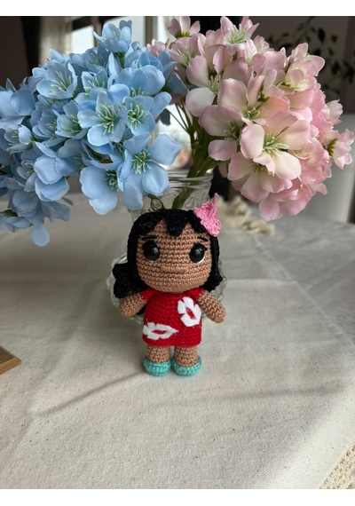 Amigurumı Mını Lılo Bebek 13 Cm