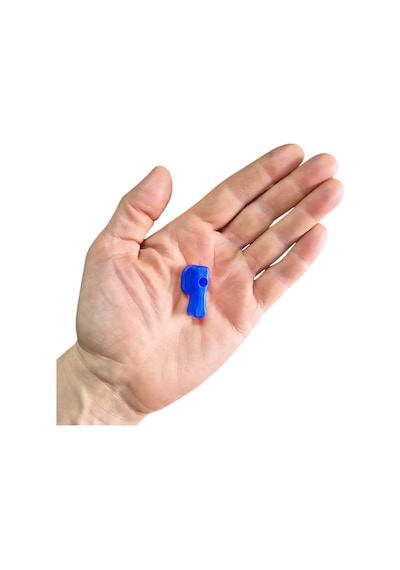 Mavi Plastik Mini Küresel Vana Başlığı Kollektör Kolu Ara Musluk Kelebek Başı -10 Adet