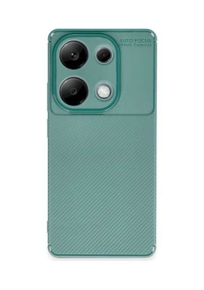 Xiaomi Redmi Note 13 Pro 4g Kılıf Auto Focus Karbon Kapak - Koyu Yeşil 0.2M-Çok Renkli